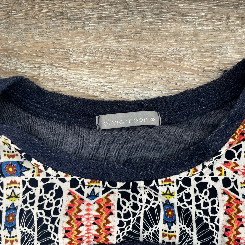 Olivia Moon quarter sleeve blouse - size Medium?